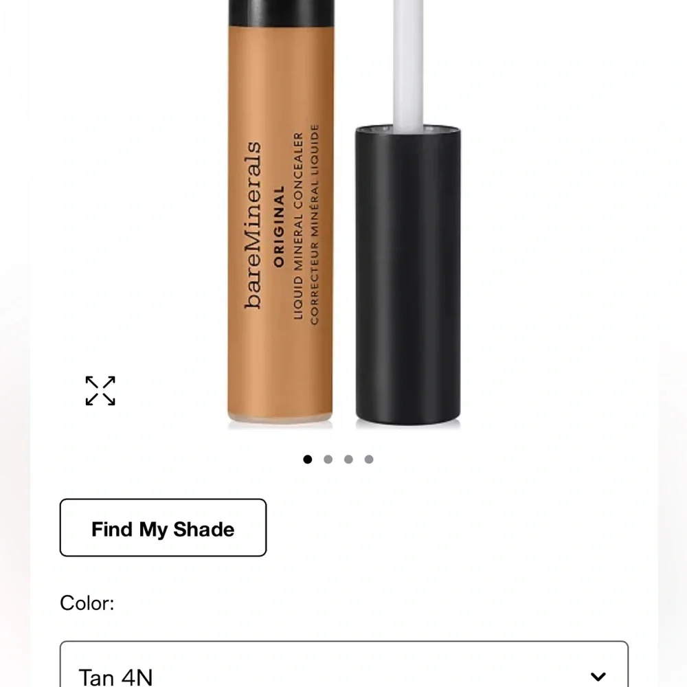 bareMinerals Original Liquod Mineral Concealer Tan 4W; NIB